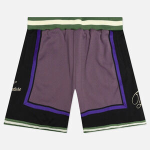 Feature Collab Mitchell & Ness Shorts Size XL Purple Green NWT